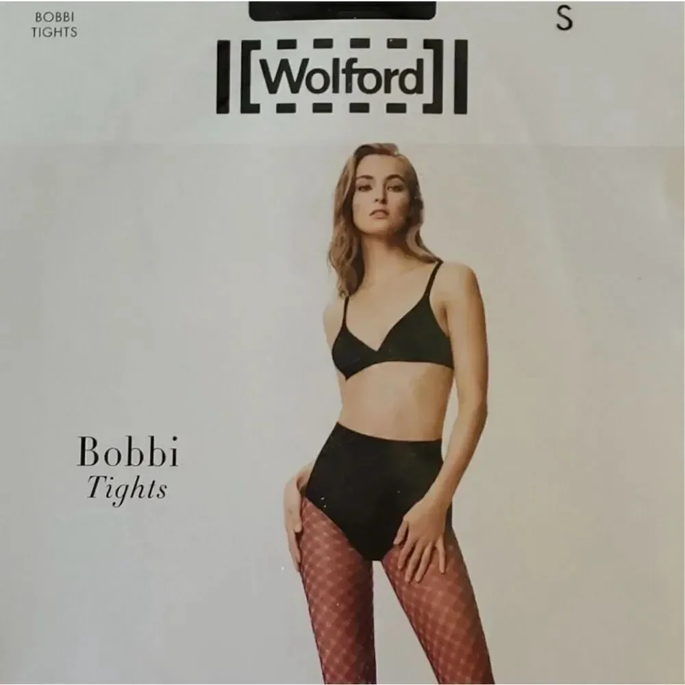 Wolford Women's Black Bobbi Tights size small new in package